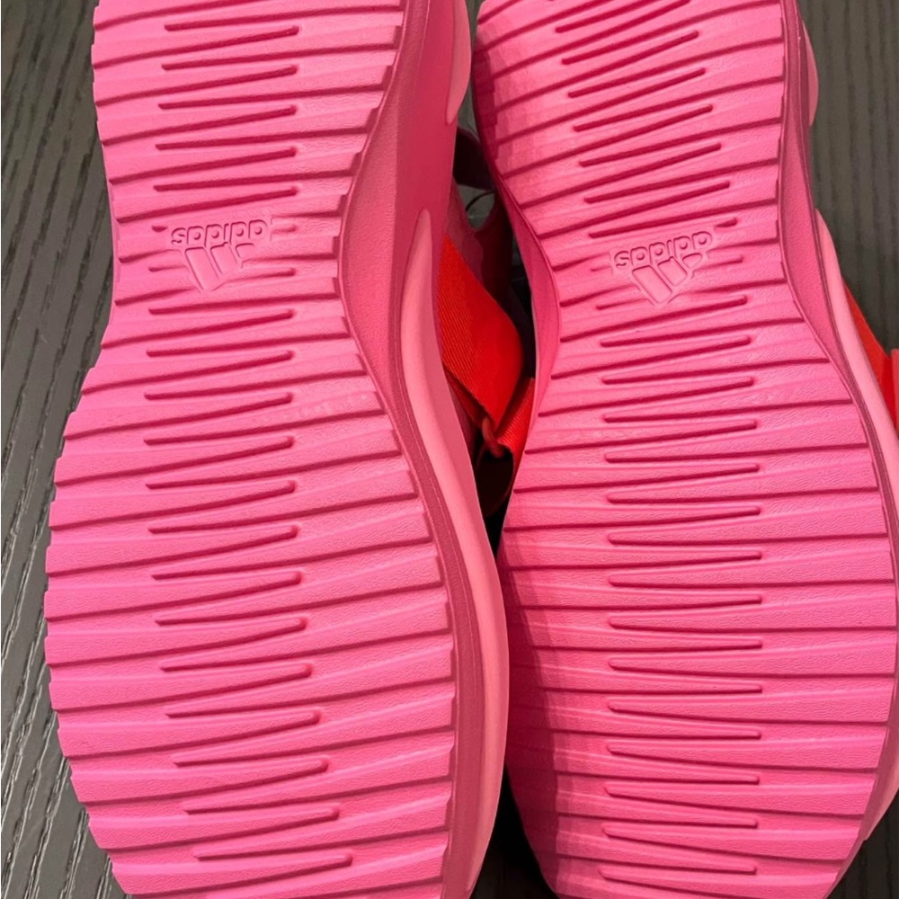 NWT Adidas Mehana Comfort Slip On Womens 11 M Casual Sandals IF8182 Pink & Red - Picture 5 of 8